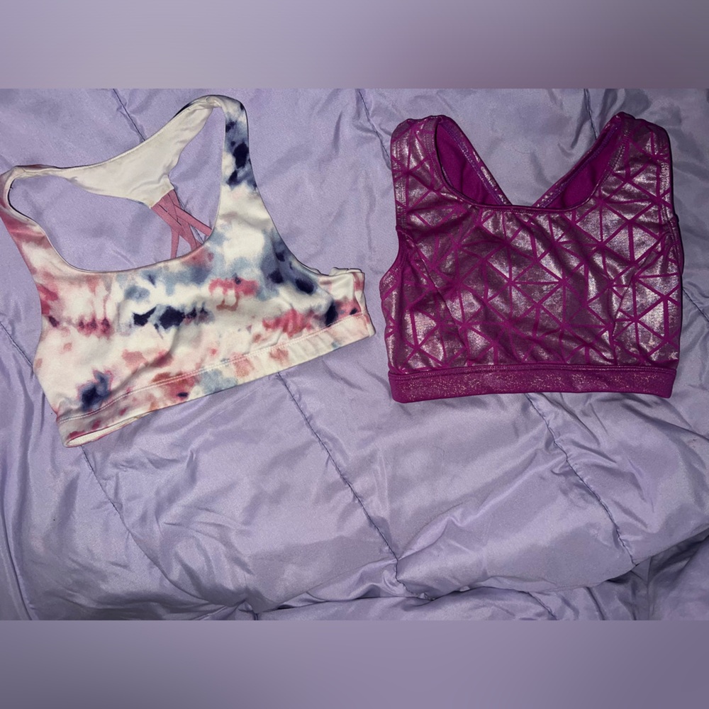 Sports bras, size 7/8, and size 8
